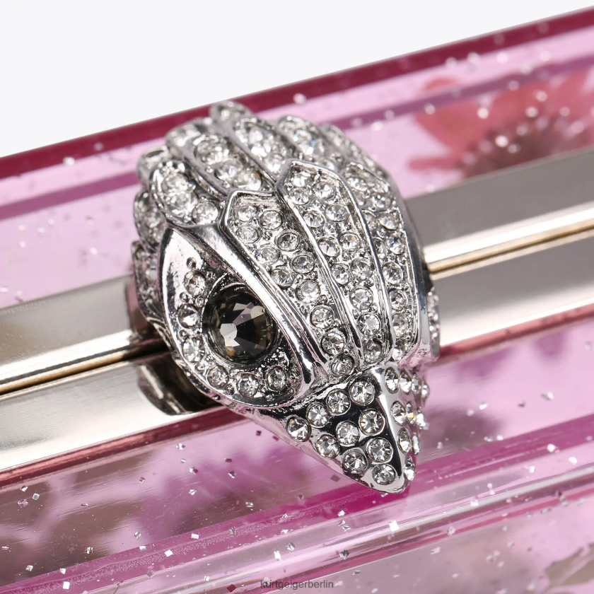 Kurt Geiger Frauen London Flower Box Clutch 882RTJ477 | Taschen Rosa