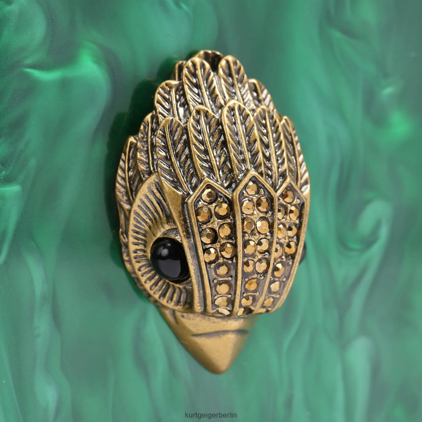 Kurt Geiger Frauen London Fruit Box Clutch 882RTJ476 | Taschen Grün