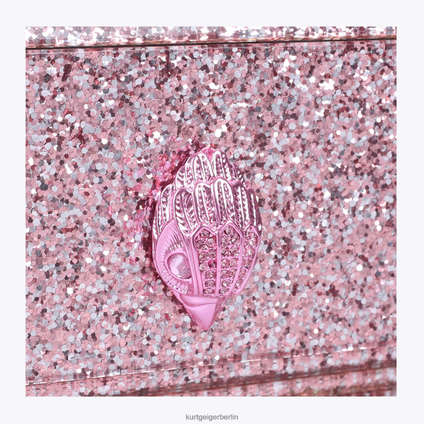 Kurt Geiger Frauen London Party Eagle Clutch Drench 882RTJ261 | Taschen blasses Rosa