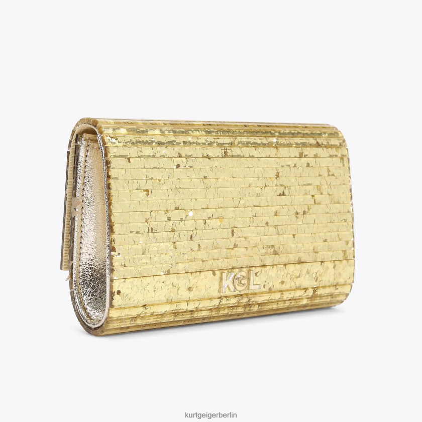 Kurt Geiger Frauen London Party Eagle Clutch Drench 882RTJ262 | Taschen Gold