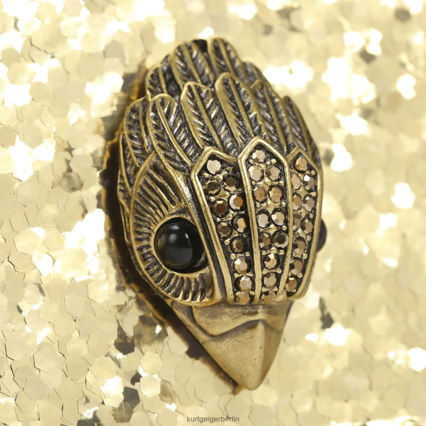 Kurt Geiger Frauen London Party Eagle Clutch Drench 882RTJ262 | Taschen Gold