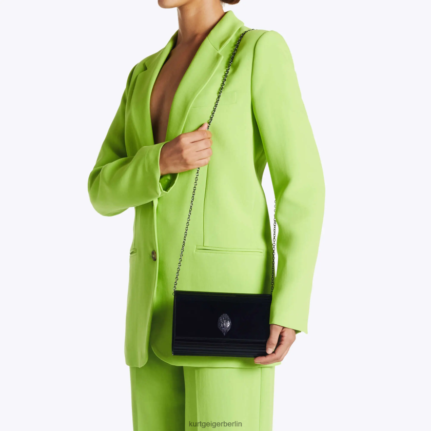 Kurt Geiger Frauen London Party Eagle Clutch Drench 882RTJ263 | Taschen Schwarz