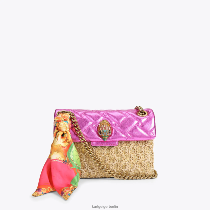 Kurt Geiger Frauen London-Bast-Mini-Kensington 882RTJ89 | Taschen Goldkombination