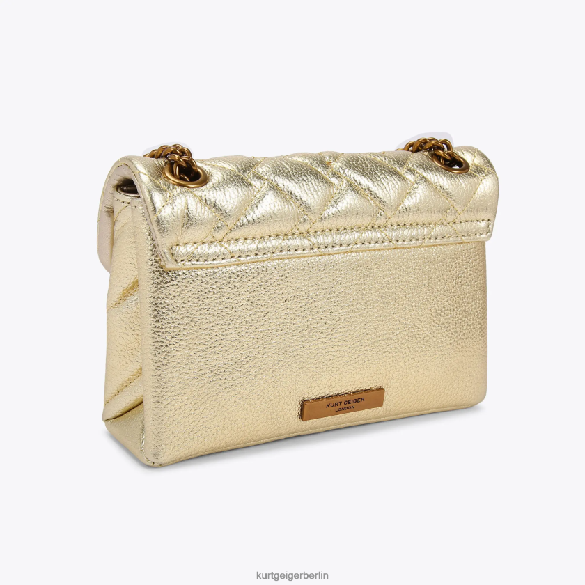 Kurt Geiger Frauen London-Leder-Mini-Kensington-Eye 882RTJ108 | Taschen Gold