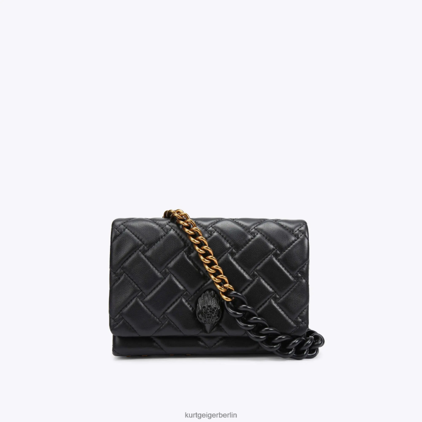 Kurt Geiger Frauen London Mini Kensington 882RTJ88 | Taschen schwarze Kombination