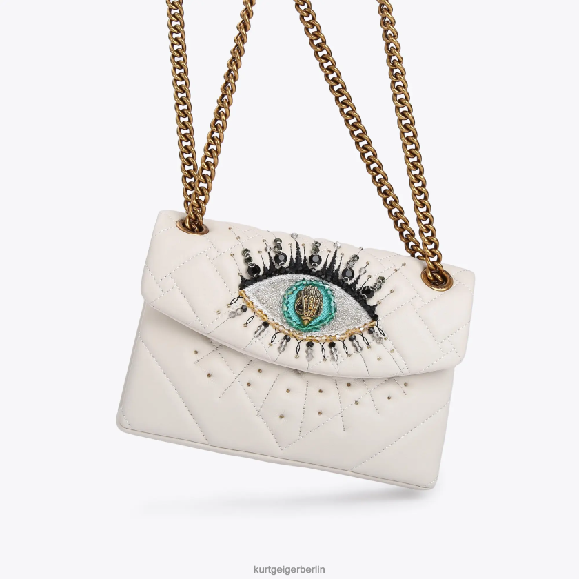 Kurt Geiger Frauen London Mini Kensington Eye 882RTJ75 | Taschen Knochen