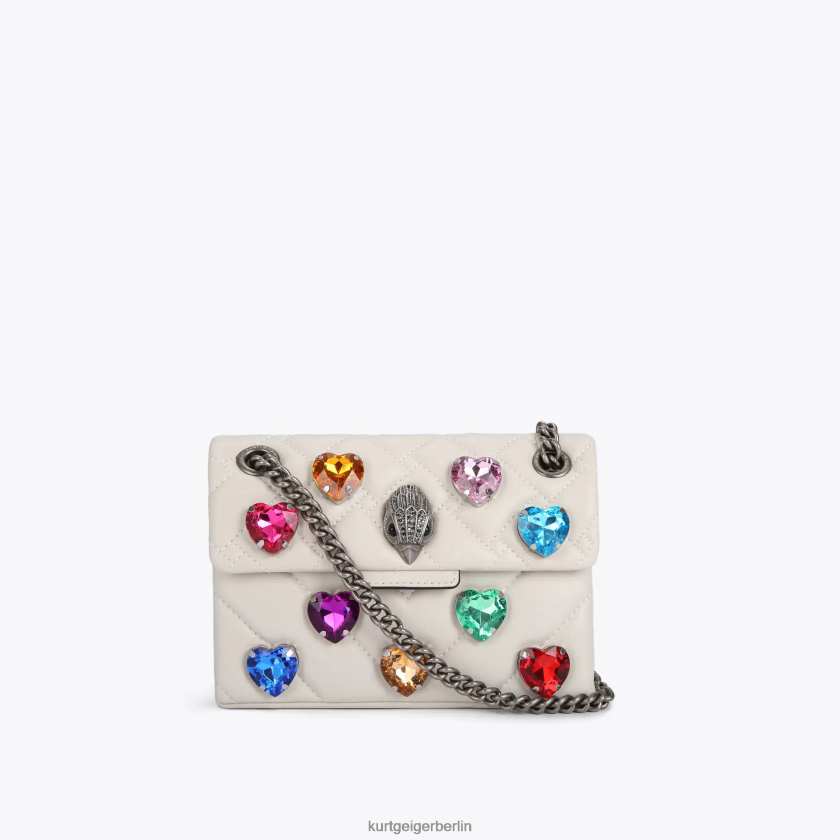 Kurt Geiger Frauen London Mini Kensington Love Bag 882RTJ51 | Taschen Knochen