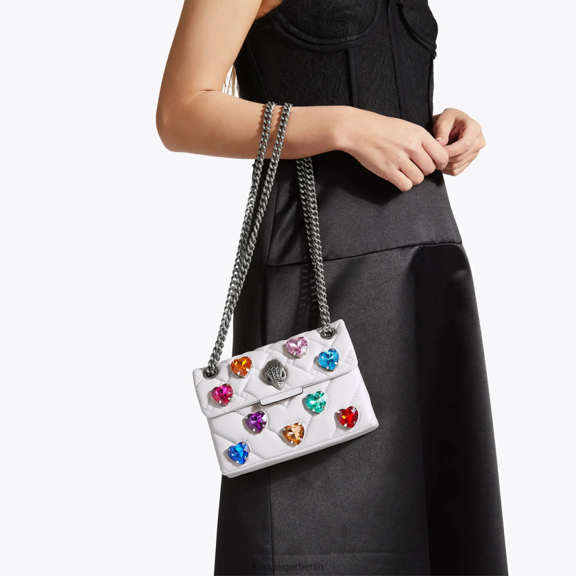Kurt Geiger Frauen London Mini Kensington Love Bag 882RTJ51 | Taschen Knochen