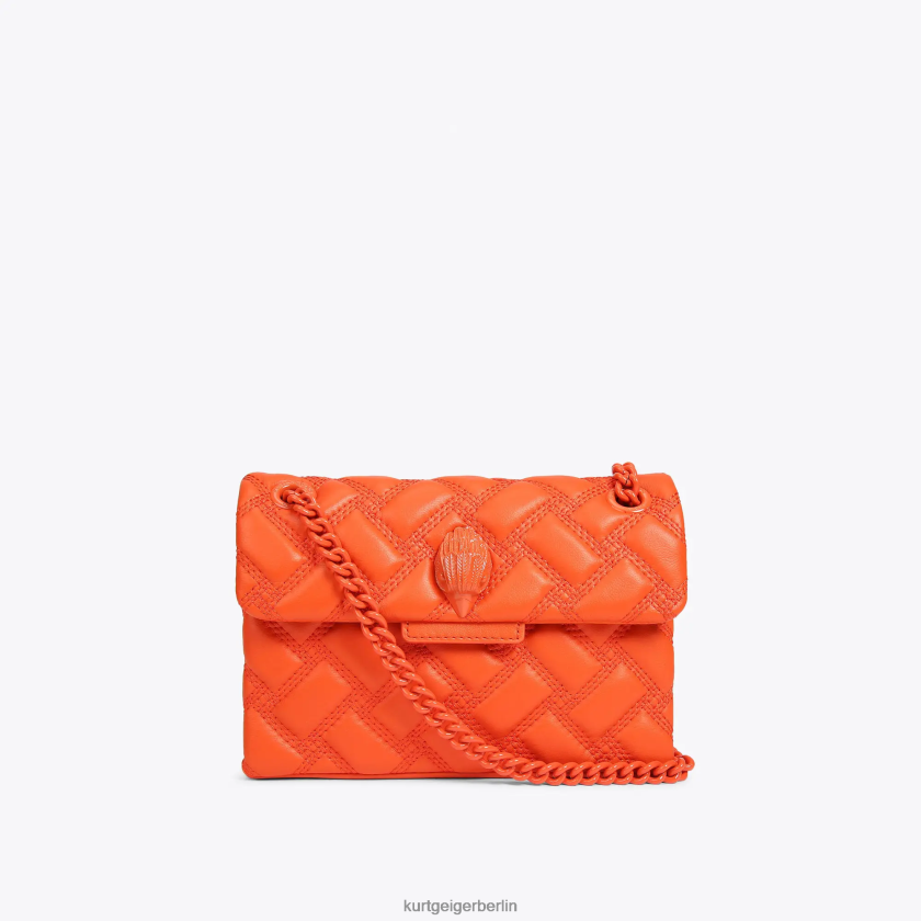Kurt Geiger Frauen London Mini Kensington durchnässt 882RTJ15 | Taschen orange