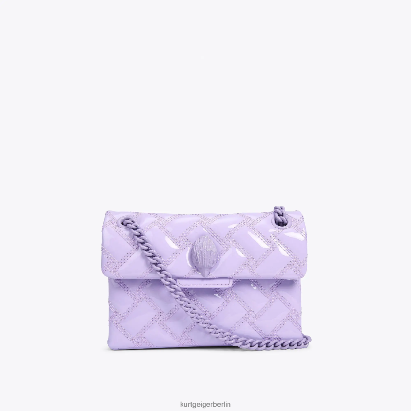 Kurt Geiger Frauen London Mini Kensington durchnässt 882RTJ87 | Taschen lila