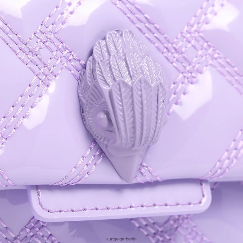 Kurt Geiger Frauen London Mini Kensington durchnässt 882RTJ87 | Taschen lila