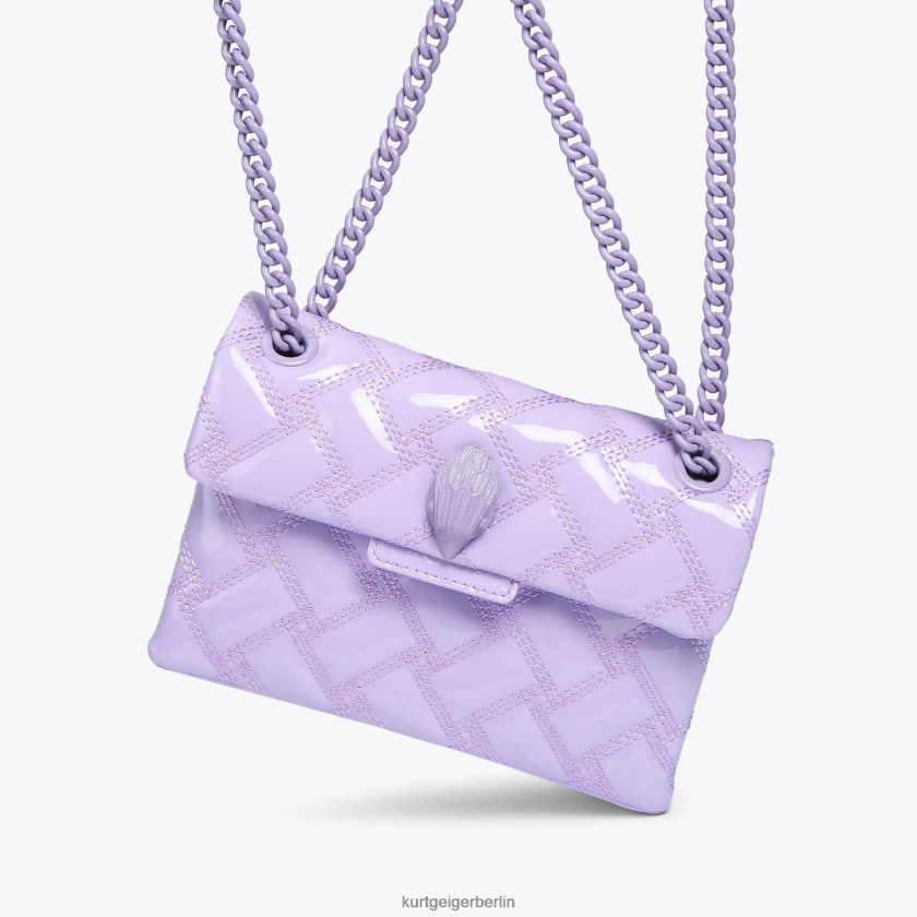 Kurt Geiger Frauen London Mini Kensington durchnässt 882RTJ87 | Taschen lila