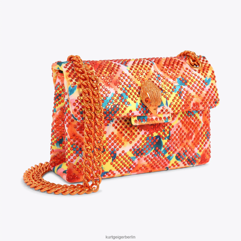 Kurt Geiger Frauen Londoner Stoff Mini Kensington 882RTJ13 | Taschen orange