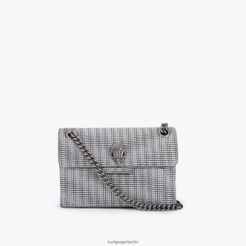 Kurt Geiger Frauen Londoner Stoff Mini Kensington 882RTJ35 | Taschen Silber