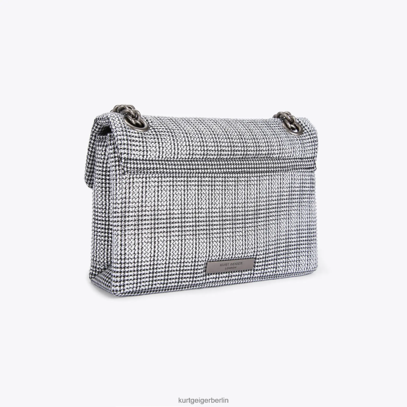 Kurt Geiger Frauen Londoner Stoff Mini Kensington 882RTJ35 | Taschen Silber