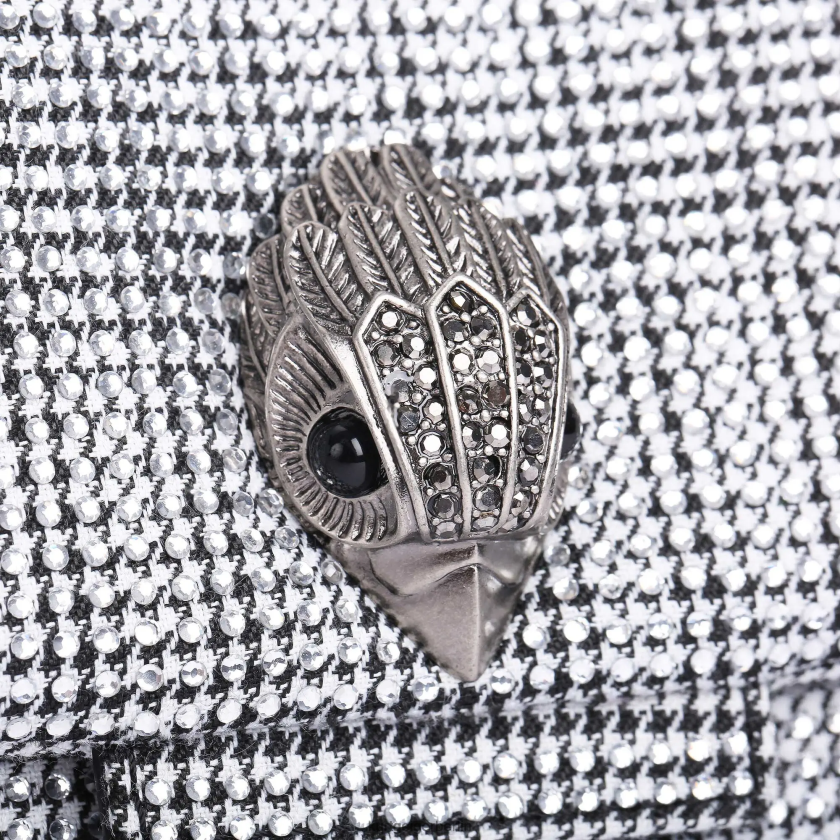 Kurt Geiger Frauen Londoner Stoff Mini Kensington 882RTJ35 | Taschen Silber