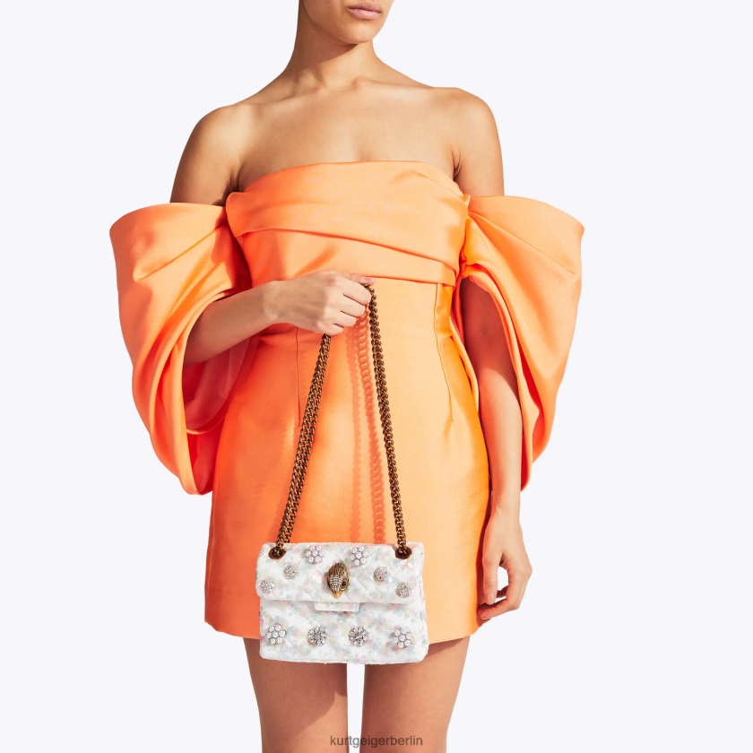 Kurt Geiger Frauen Londoner Stoff Mini Kensington 882RTJ39 | Taschen Weiß