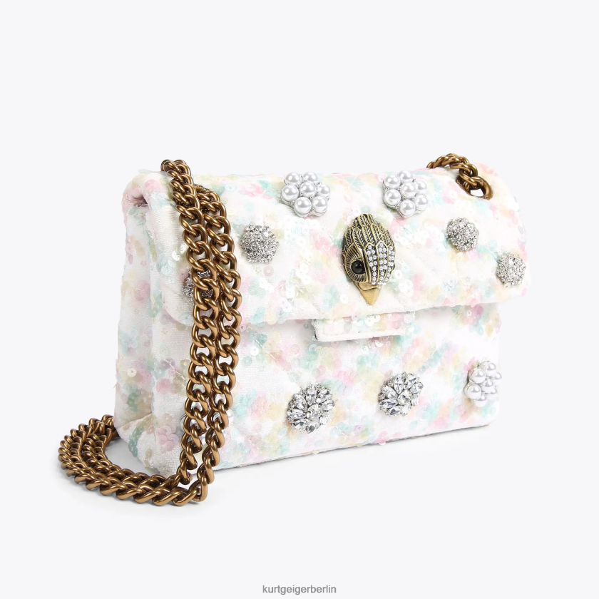 Kurt Geiger Frauen Londoner Stoff Mini Kensington 882RTJ39 | Taschen Weiß