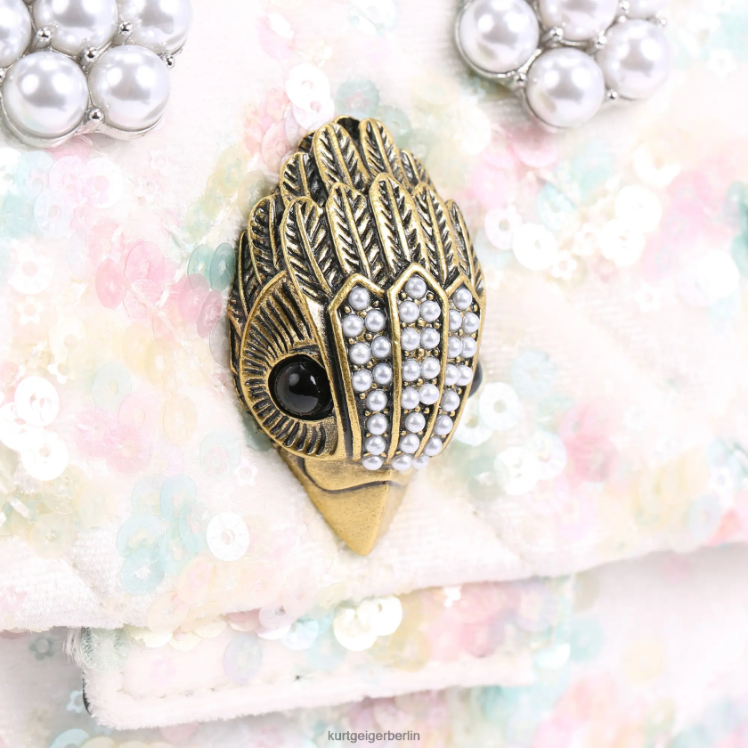 Kurt Geiger Frauen Londoner Stoff Mini Kensington 882RTJ39 | Taschen Weiß