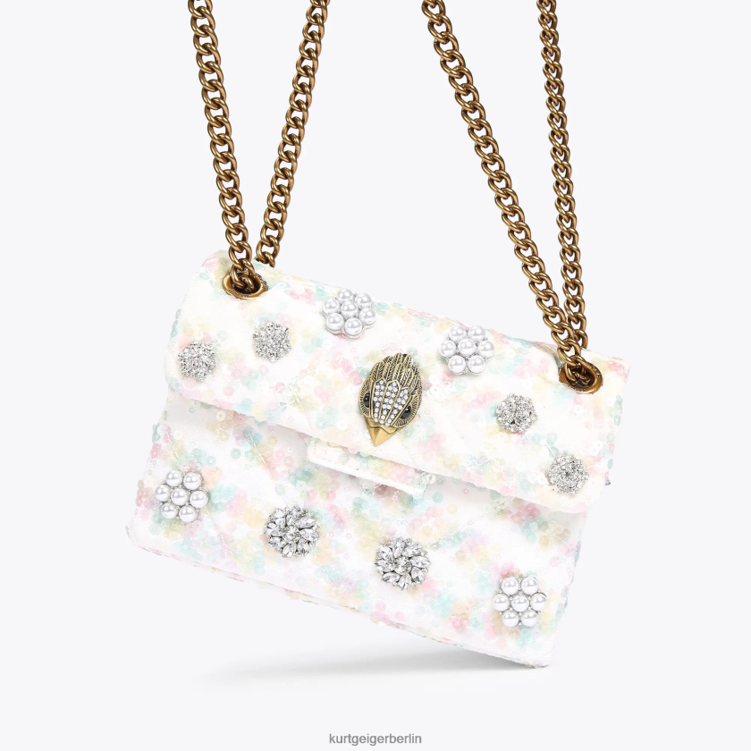 Kurt Geiger Frauen Londoner Stoff Mini Kensington 882RTJ39 | Taschen Weiß