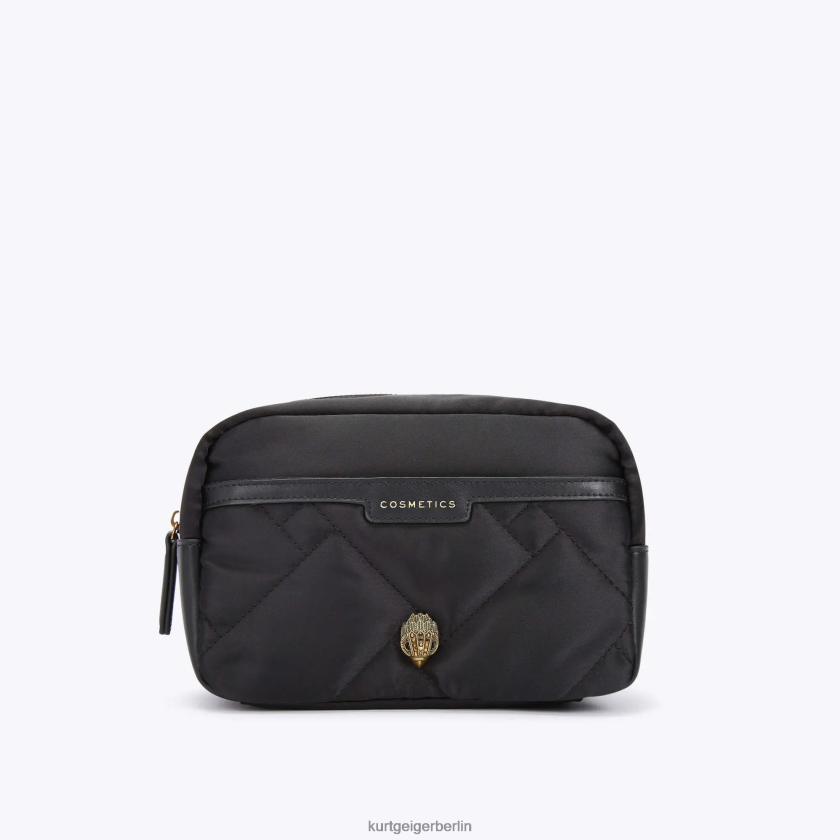 Kurt Geiger Frauen Londoner recycelter Kosmetikbeutel 882RTJ280 | Taschen Schwarz