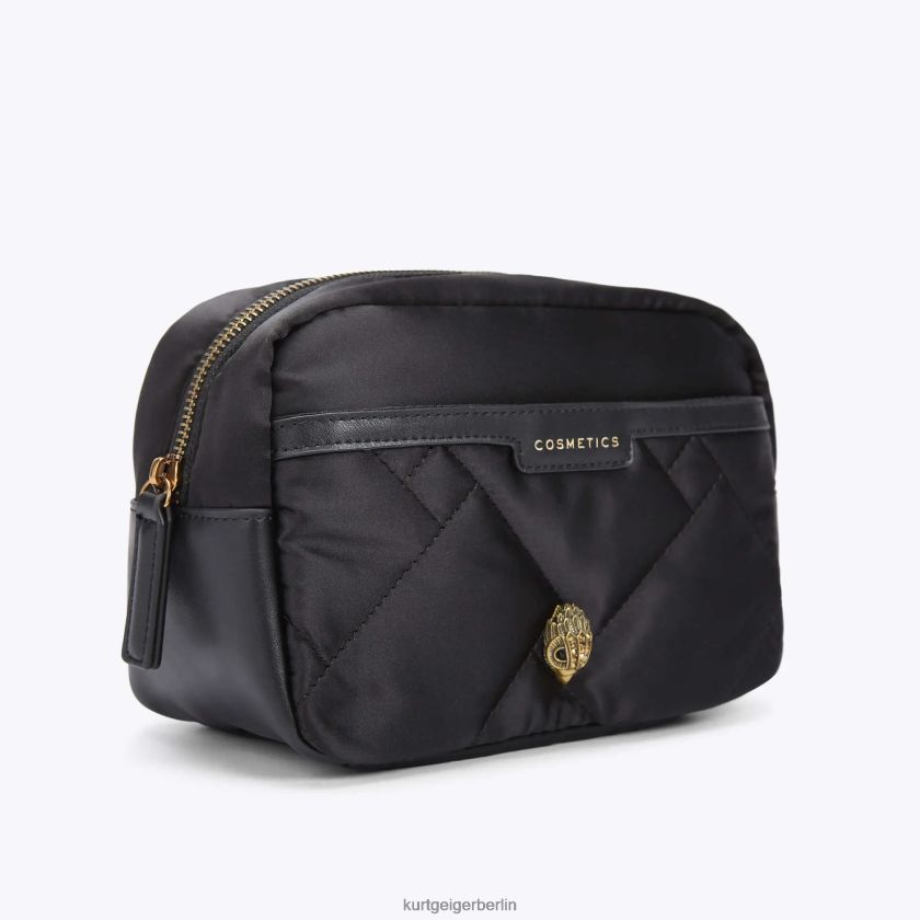 Kurt Geiger Frauen Londoner recycelter Kosmetikbeutel 882RTJ280 | Taschen Schwarz