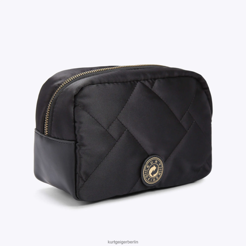 Kurt Geiger Frauen Londoner recycelter Kosmetikbeutel 882RTJ280 | Taschen Schwarz