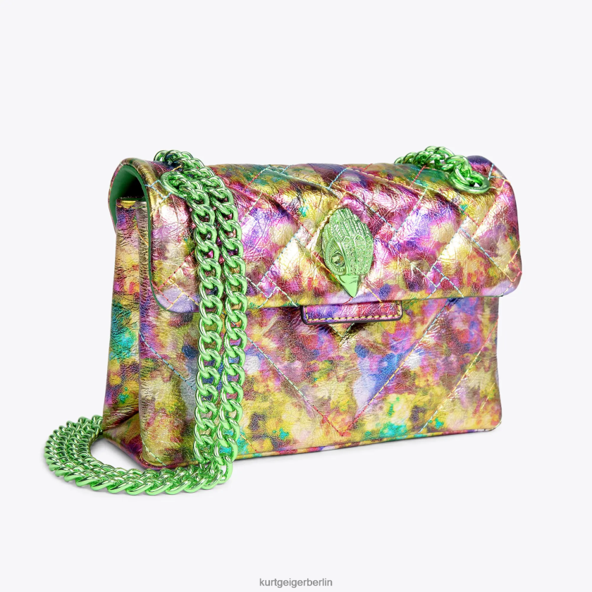 Kurt Geiger Frauen Mini-Kensington aus London-Leder 882RTJ50 | Taschen grüne Kombination