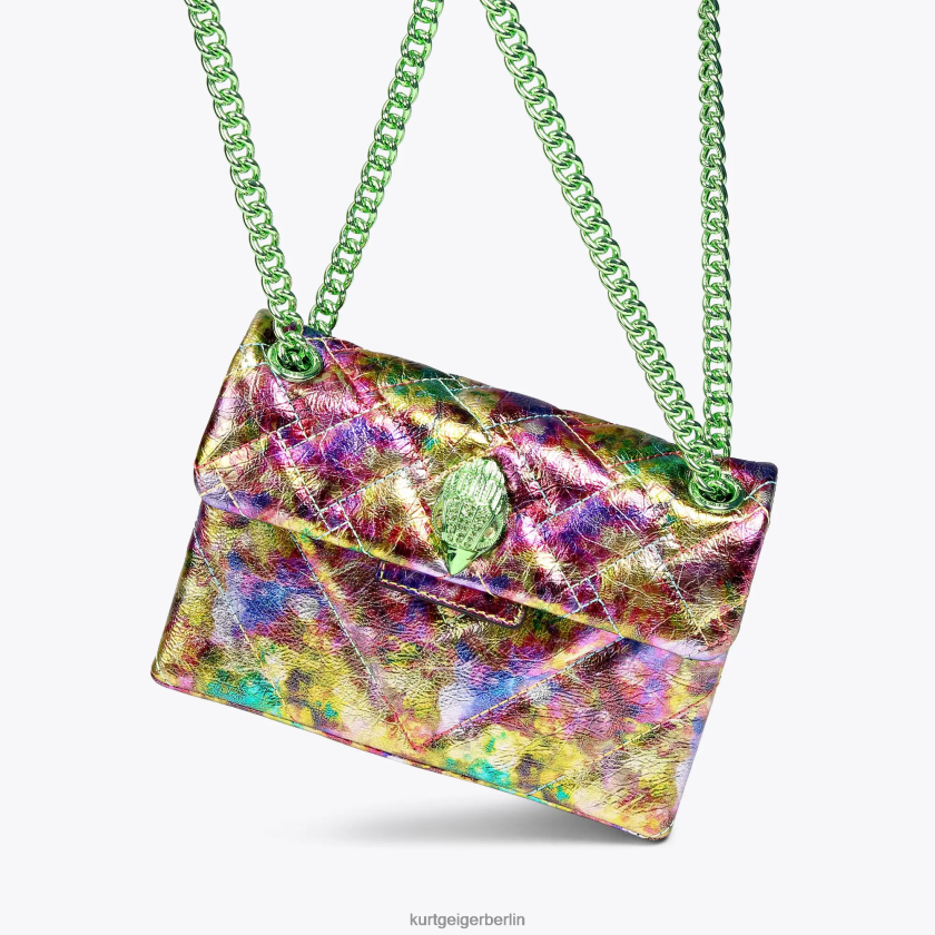 Kurt Geiger Frauen Mini-Kensington aus London-Leder 882RTJ50 | Taschen grüne Kombination