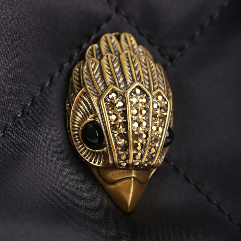 Kurt Geiger Frauen Kleiner quadratischer Shopper aus recyceltem London-Material 882RTJ112 | Taschen Schwarz