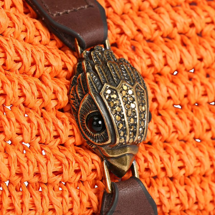 Kurt Geiger Frauen London Hampton Basttasche 882RTJ458 | Taschen orange