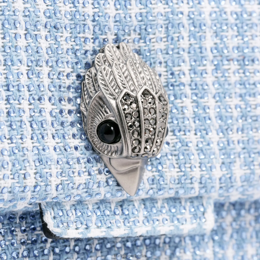 Kurt Geiger Frauen Kensington-Tasche aus London-Stoff 882RTJ83 | Taschen hellblau