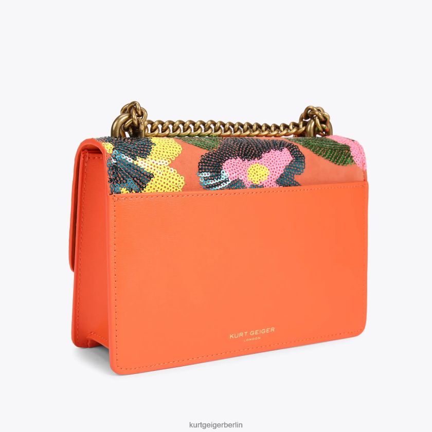Kurt Geiger Frauen Kleine Umhängetasche von London Shoreditch 882RTJ114 | Taschen orange