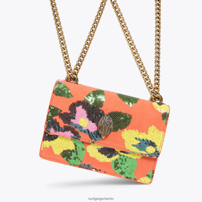 Kurt Geiger Frauen Kleine Umhängetasche von London Shoreditch 882RTJ114 | Taschen orange