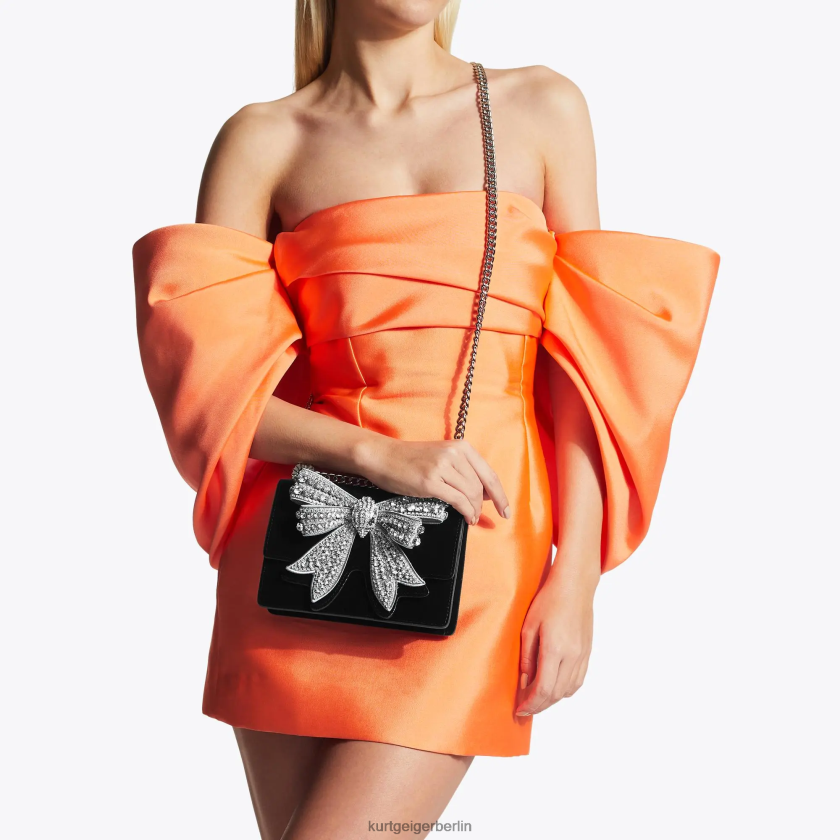 Kurt Geiger Frauen Kleine Umhängetasche von London Shoreditch 882RTJ124 | Taschen Schwarz-Weiss