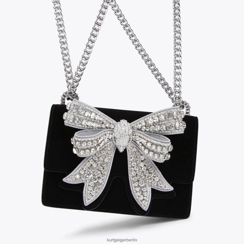 Kurt Geiger Frauen Kleine Umhängetasche von London Shoreditch 882RTJ124 | Taschen Schwarz-Weiss