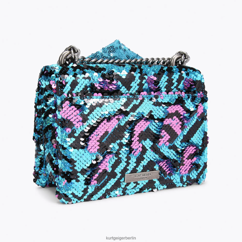 Kurt Geiger Frauen Kleine Umhängetasche von London Shoreditch 882RTJ126 | Taschen Türkis