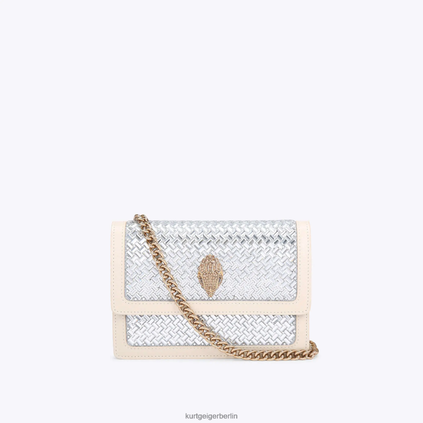 Kurt Geiger Frauen Kleine Umhängetasche von London Shoreditch 882RTJ133 | Taschen Metallkombination