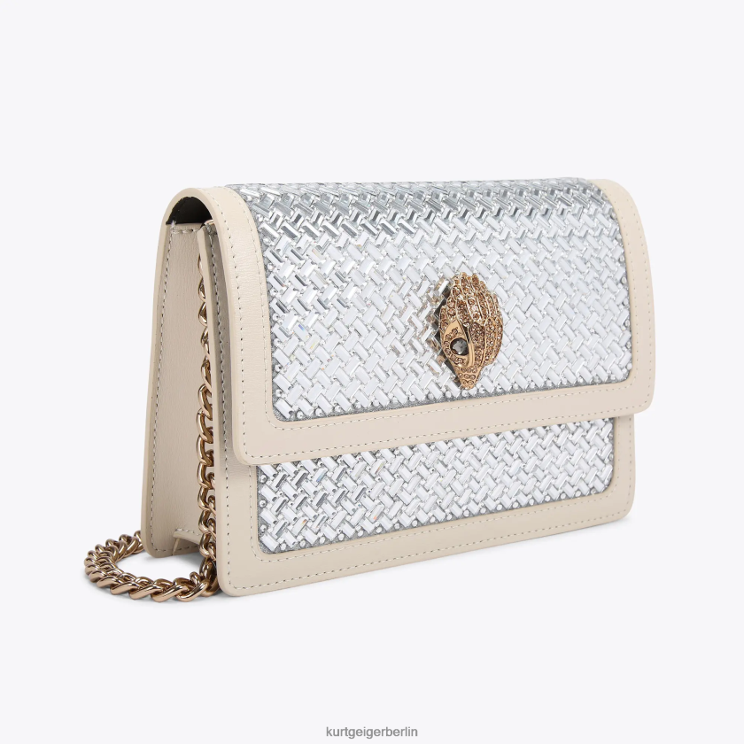 Kurt Geiger Frauen Kleine Umhängetasche von London Shoreditch 882RTJ133 | Taschen Metallkombination
