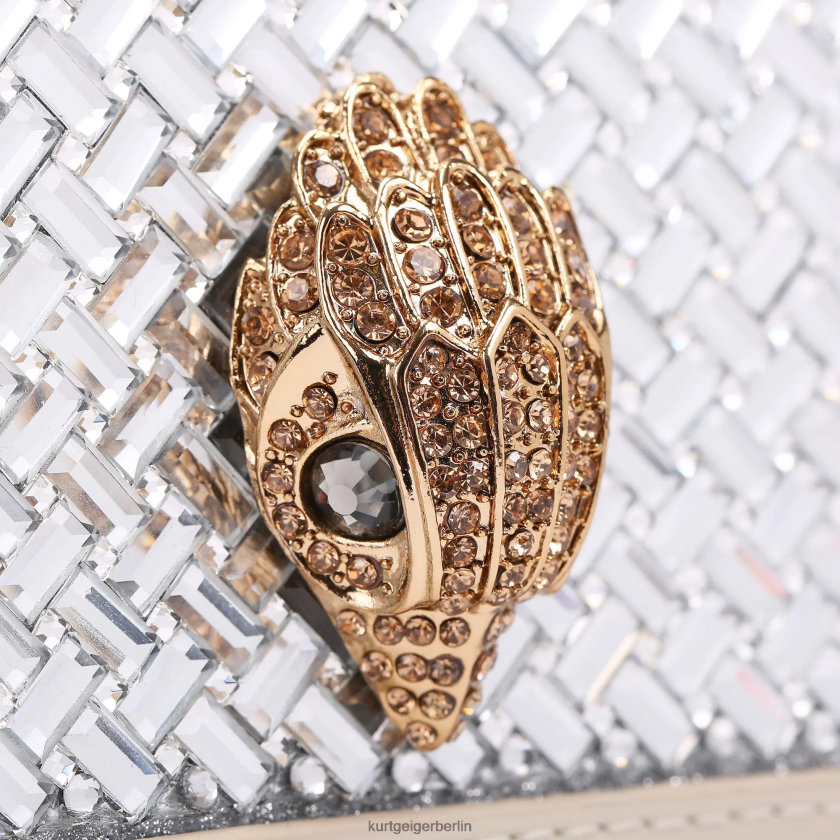 Kurt Geiger Frauen Kleine Umhängetasche von London Shoreditch 882RTJ133 | Taschen Metallkombination