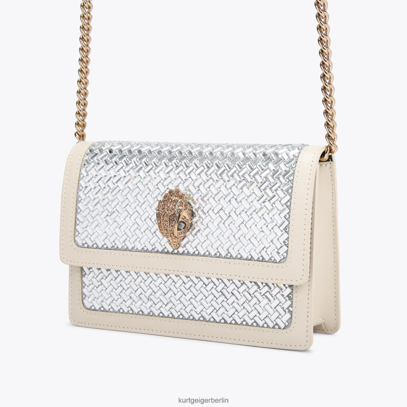 Kurt Geiger Frauen Kleine Umhängetasche von London Shoreditch 882RTJ133 | Taschen Metallkombination