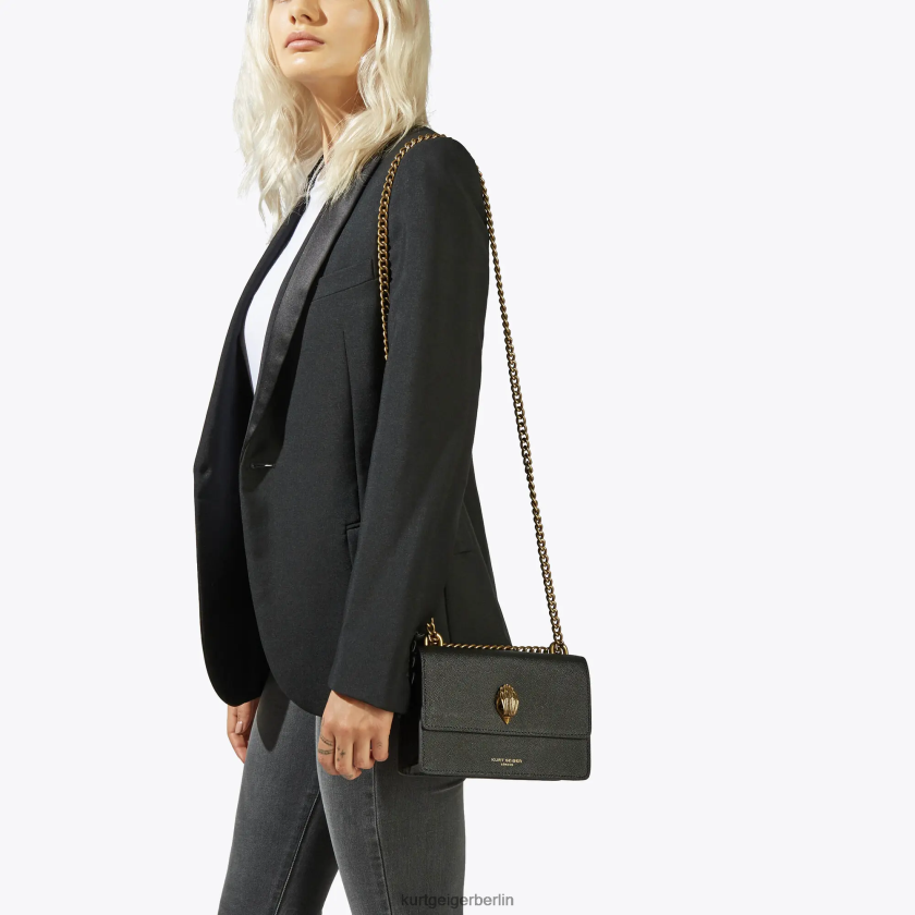 Kurt Geiger Frauen Kleine Umhängetasche von London Shoreditch 882RTJ134 | Taschen Schwarz