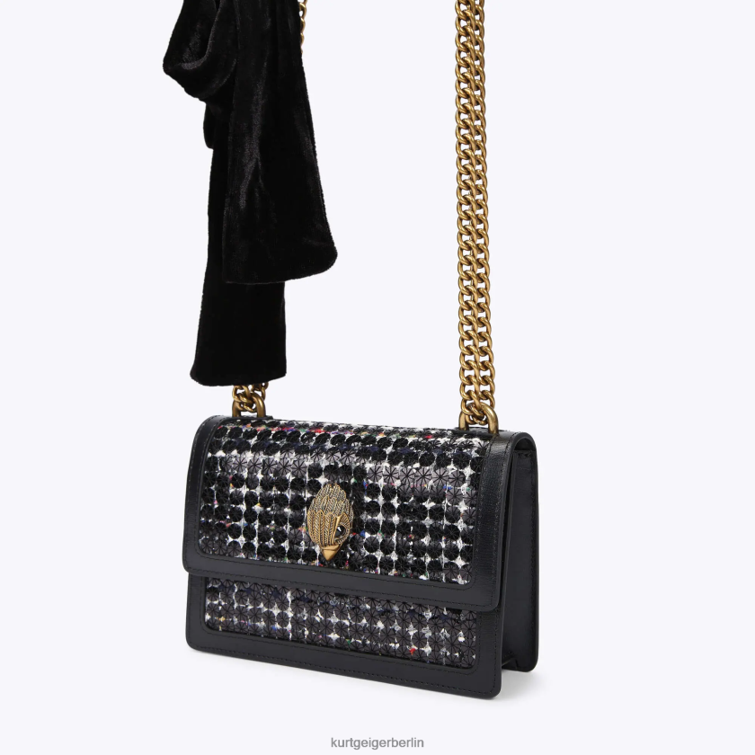 Kurt Geiger Frauen Kleine Umhängetasche von London Shoreditch 882RTJ140 | Taschen Schwarz
