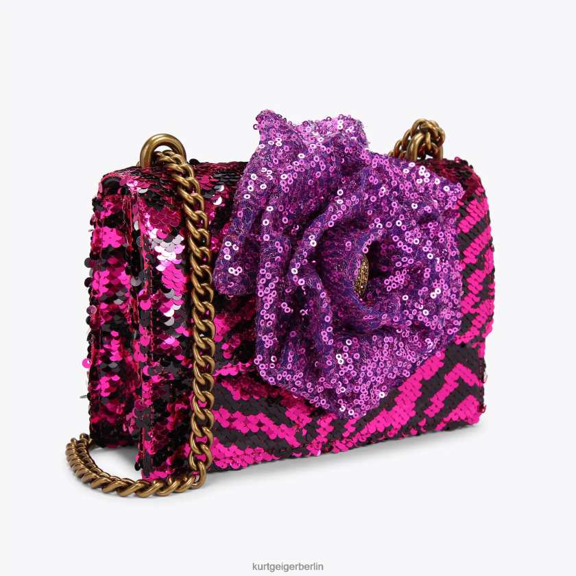 Kurt Geiger Frauen Kleine Umhängetasche von London Shoreditch 882RTJ143 | Taschen lila