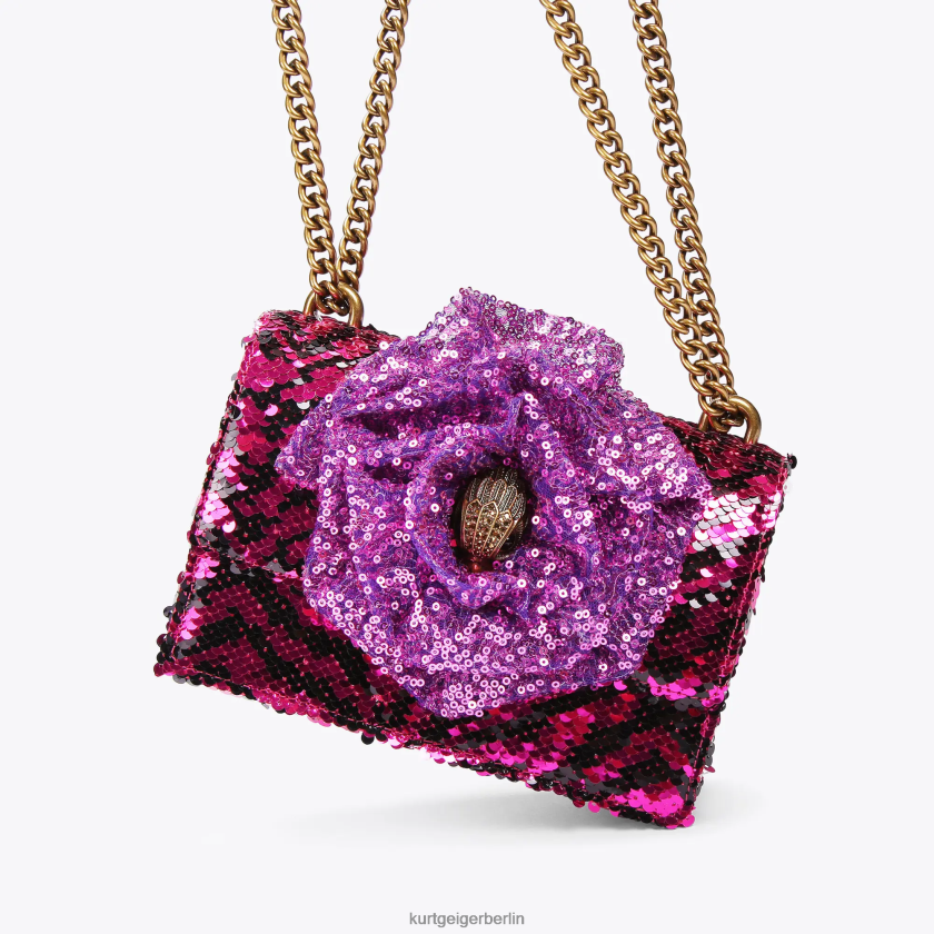 Kurt Geiger Frauen Kleine Umhängetasche von London Shoreditch 882RTJ143 | Taschen lila