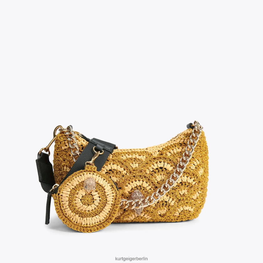 Kurt Geiger Frauen London Crochet Multi-Crossbody 882RTJ471 | Taschen Gold