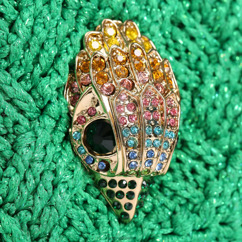 Kurt Geiger Frauen London Häkelfransen Kensington 882RTJ45 | Taschen Grün