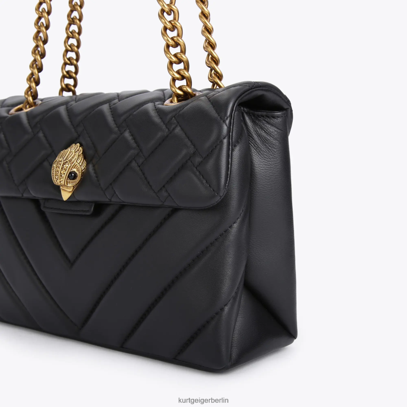 Kurt Geiger Frauen London Leder Kensington 882RTJ46 | Taschen Schwarz