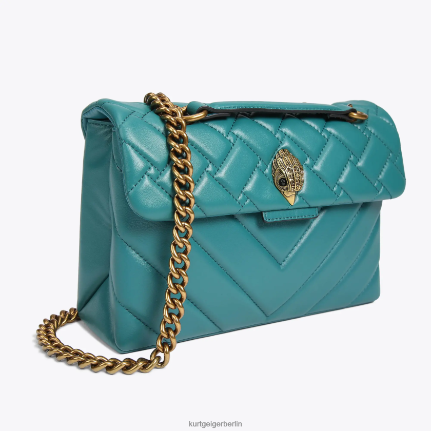 Kurt Geiger Frauen London-Leder-Kensington-Tasche 882RTJ48 | Taschen Benzin