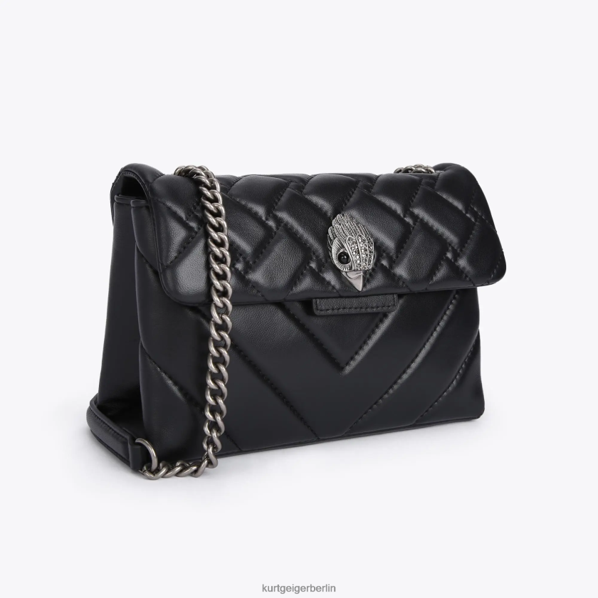 Kurt Geiger Frauen London Leder mittel Kensington 882RTJ99 | Taschen Schwarz